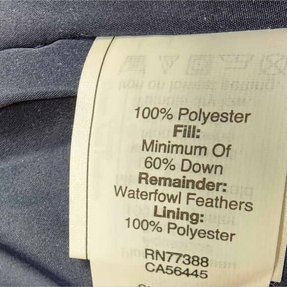 NWT J Crew Gingham Blue White Check Full Zip Puffer Down Vest Quilted SZ Medium - Picture 9 of 9